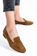 BALERINI TAUPE PIELE NATURALA INTOARSA 4S7765