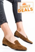BALERINI TAUPE PIELE NATURALA INTOARSA 4S7765