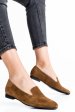 Balerini taupe piele naturala intoarsa 4s7765