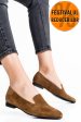 Balerini taupe piele naturala intoarsa 4s7765