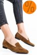 Balerini taupe piele naturala intoarsa 4s7765