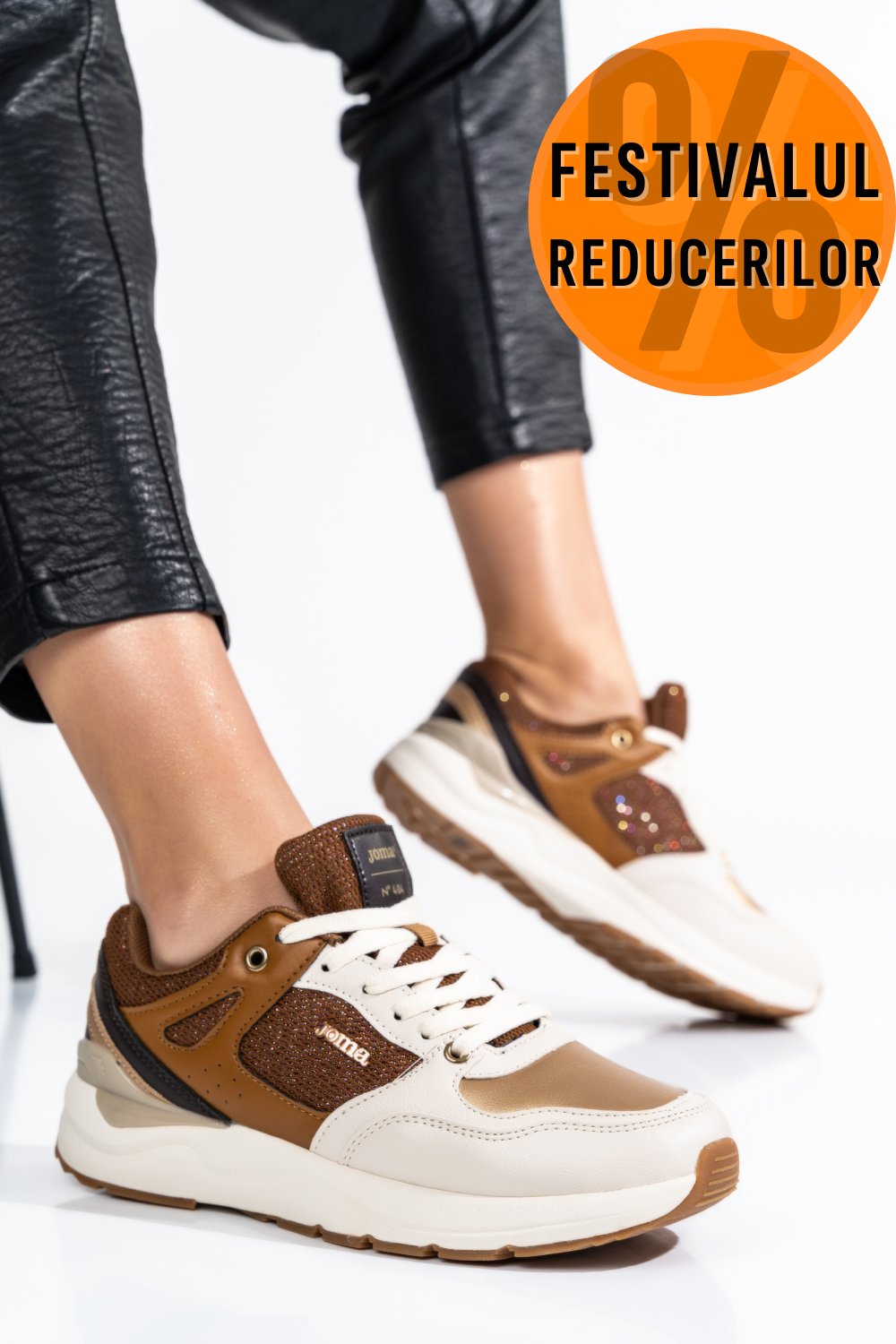 JOMA, PANTOFI SPORT BEIGE BROWN LADY2225