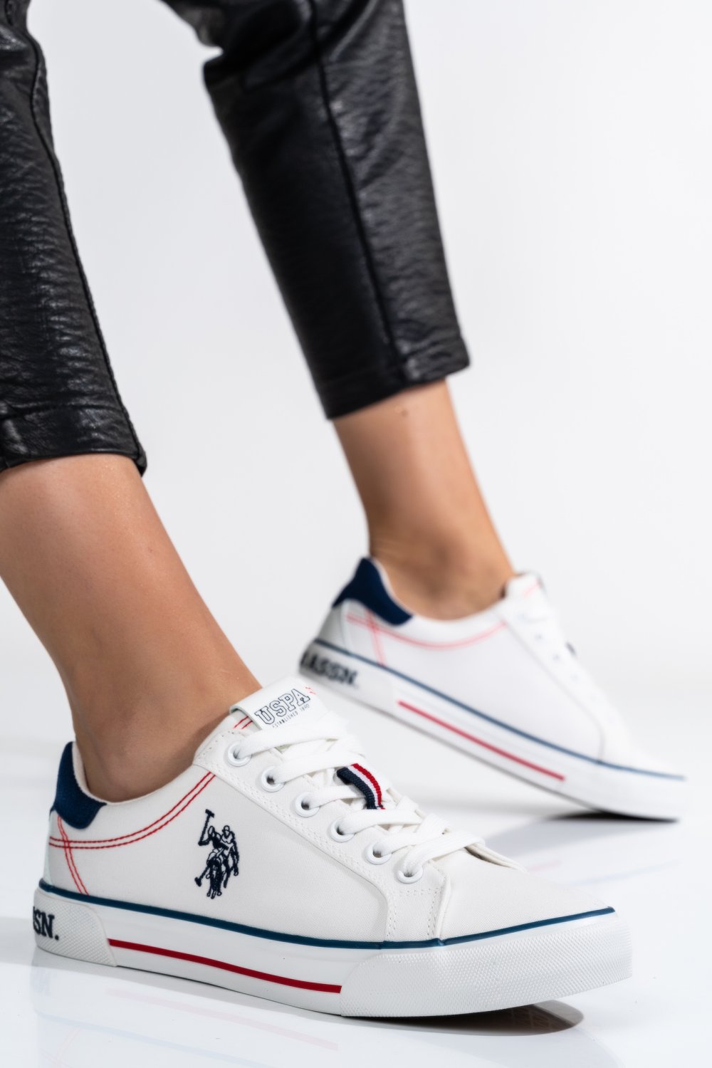 U.S. POLO ASSN, PANTOFI SPORT WHITE RACHEL
