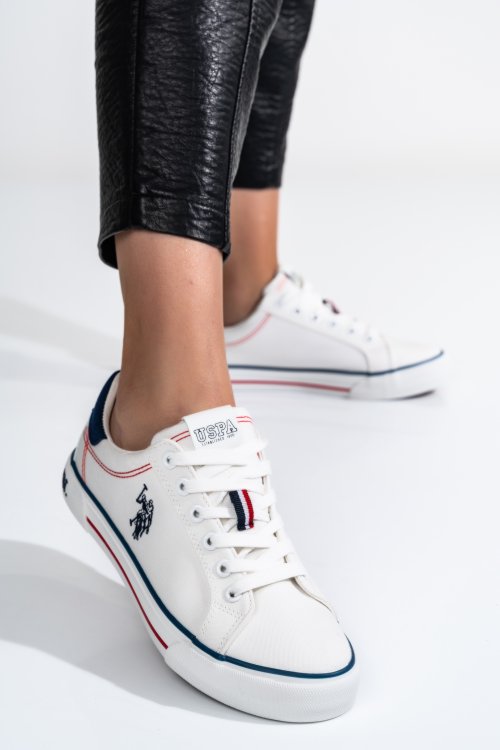 U.s. polo assn, pantofi sport white rachel