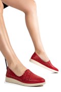 BALERINI ROSII PIELE NATURALA APCKB03