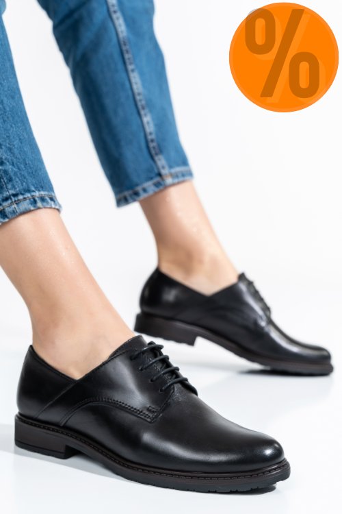 Pantofi femei piele naturala negri 0s77027