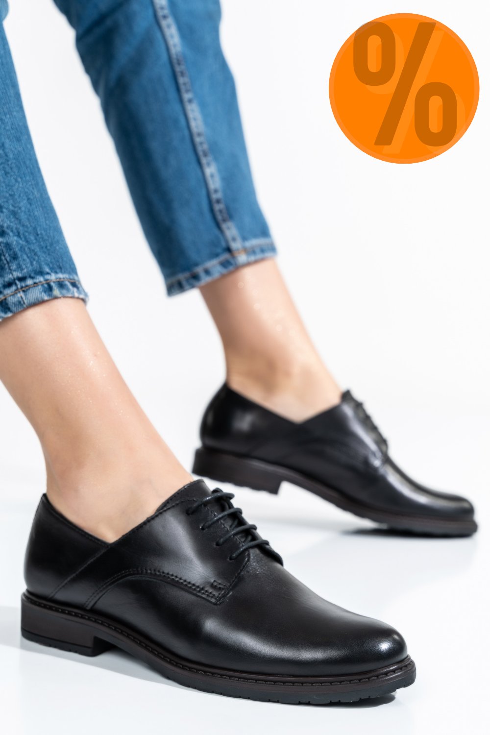 PANTOFI FEMEI PIELE NATURALA NEGRI 0S77027