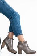BOTINE GRI PIELE NATURALA 3S77249