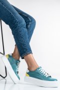 PANTOFI SPORT BLEU GALBEN PIELE NATURALA 3S77005B