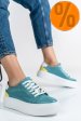 Pantofi sport bleu galben piele naturala 3s77005b