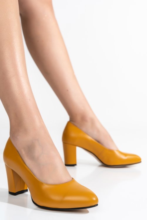 Pantofi mustar piele naturala 1s77700