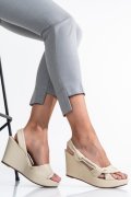 SANDALE CREM PIELE NATURALA 1S77642