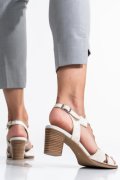 SANDALE BEJ SIDEF PIELE NATURALA 9S77J77