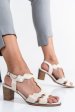 Sandale bej sidef piele naturala 9s77j77