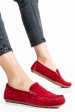 Mocasini rosii piele naturala intoarsa us77b04-3102
