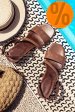 Sandale maro piele naturala 8s77921