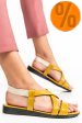 Sandale galbene piele naturala 6sp61005fysl