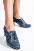 BOTINE DAMA  PIELE NATURALA  ALBASTRI 1S77515PA