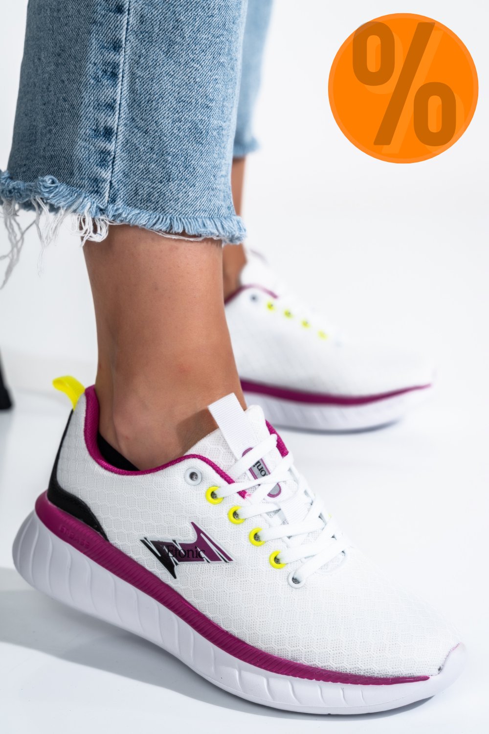 ETONIC, PANTOFI SPORT WHITE FUCHSIA ETW212685