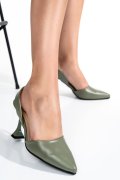 PANTOFI OLIVE PIELE NATURALA 1S77824