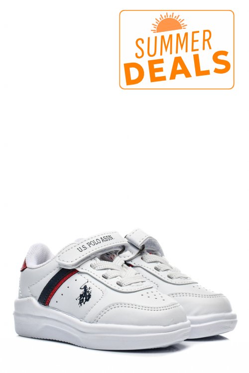 U.s. polo assn, pantofi sport white pentru copii berkeley jr