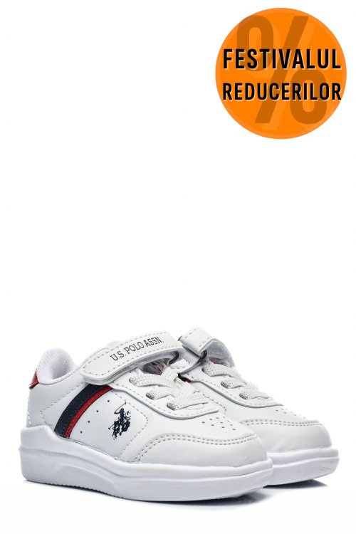 U.s. polo assn, pantofi sport white pentru copii berkeley jr
