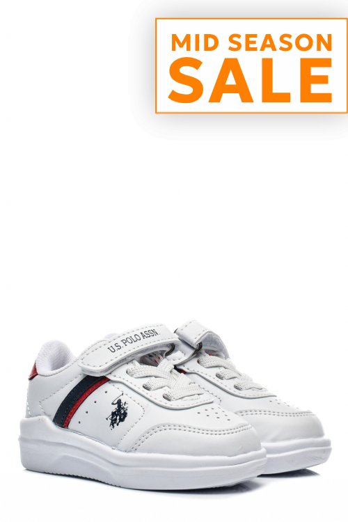 U.s. polo assn, pantofi sport white pentru copii berkeley jr