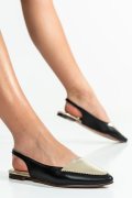 SANDALE NEGRE PIELE NATURALA T-17-353