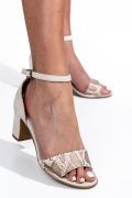 PANTOFI BEJ PIELE NATURALA 1S771621K