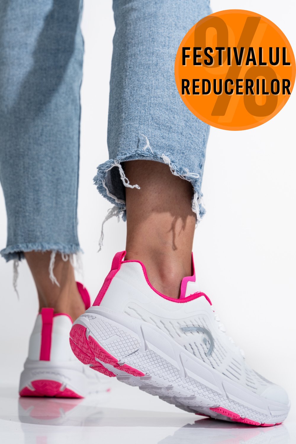 HEAD, PANTOFI SPORT WHITE FUCHSIA HDW318801