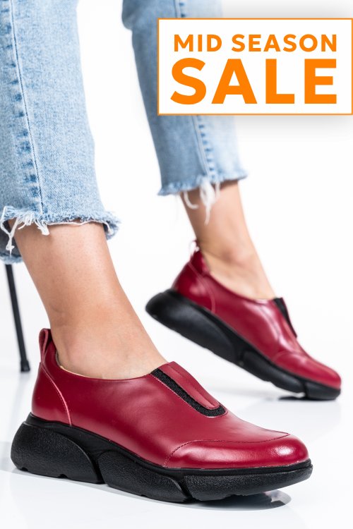 Pantofi sport visinii piele naturala 2s77003