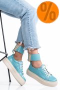 PANTOFI SPORT TURCOAZ PIELE NATURALA 3S77023