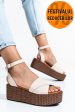 Sandale bej piele naturala ns77r1pat