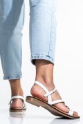 SANDALE WHITE PIELE NATURALA 12536090