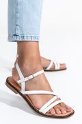 SANDALE WHITE PIELE NATURALA 12536090