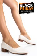 PANTOFI DAMA PIELE NATURALA BEJ TOC MIC 2S77040B