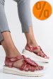 Sandale rosii piele naturala 9k69
