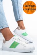 BENETON, PANTOFI SPORT WHITE GREEN BTW314120