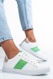 Beneton, pantofi sport white green btw314120