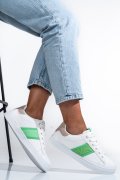 BENETON, PANTOFI SPORT WHITE GREEN BTW314120
