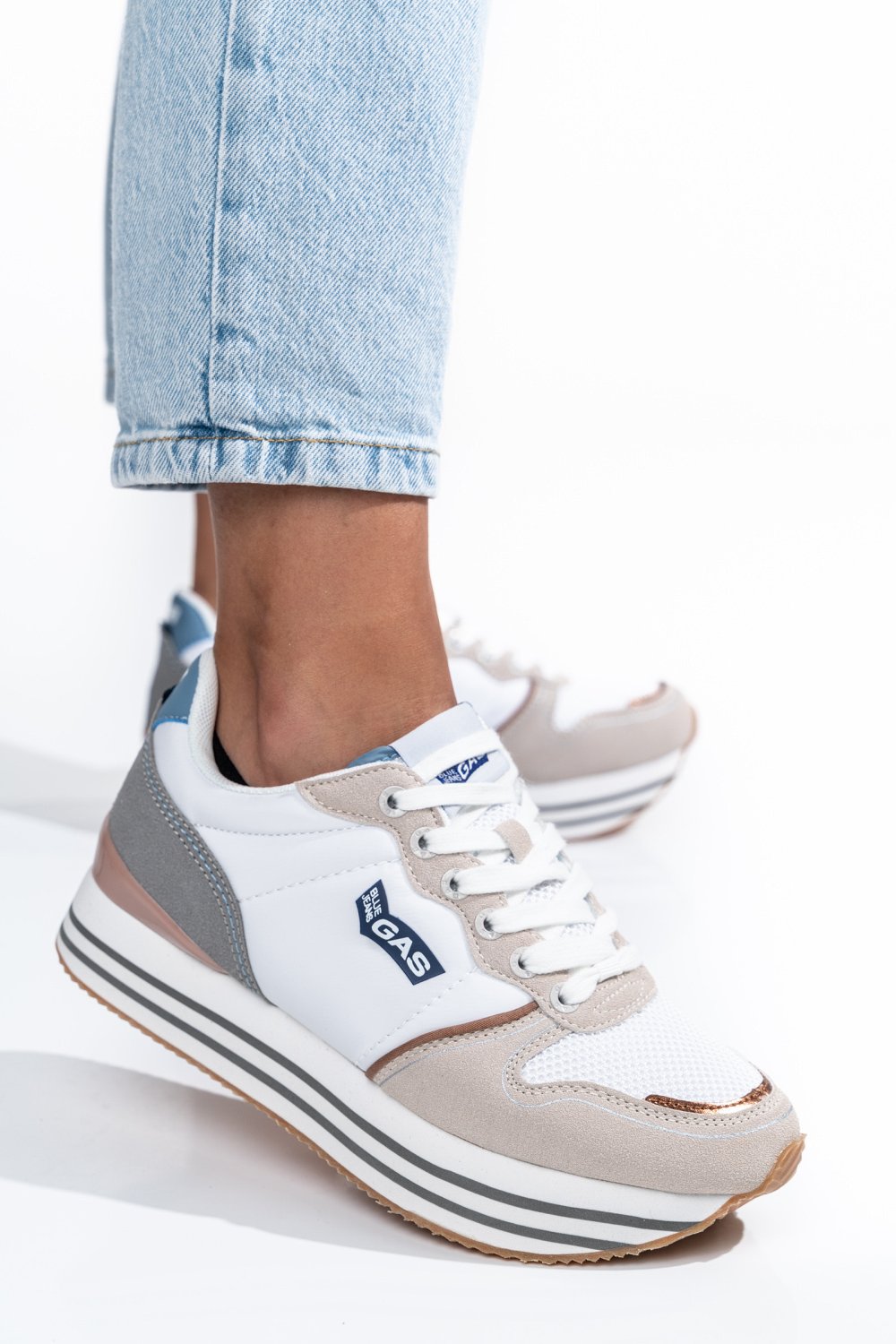 GAS, PANTOFI SPORT WHITE GAW313911