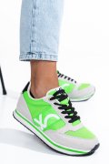 BENETON, PANTOFI SPORT GREEN WHITE BTW313101