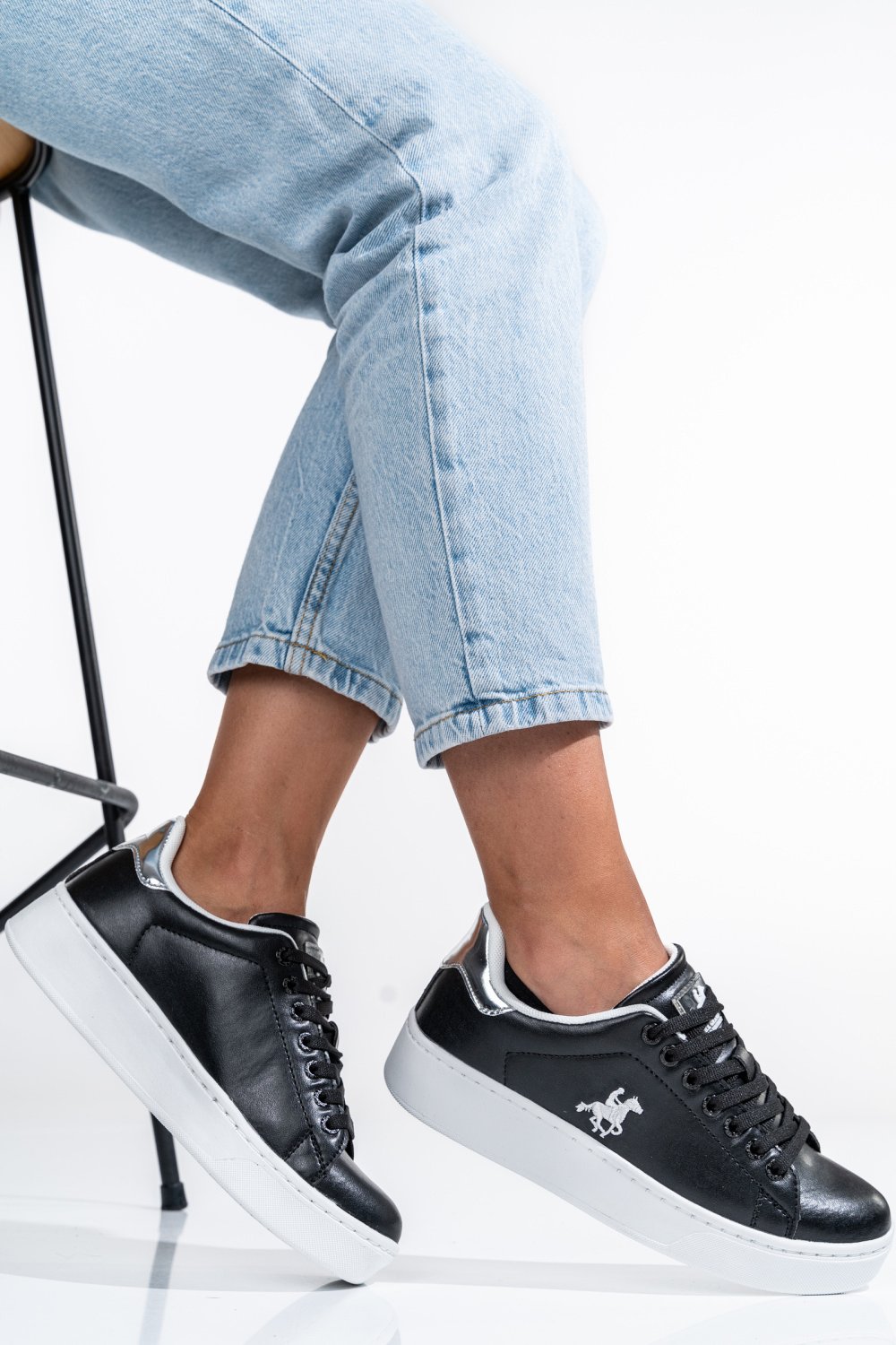 U.S. GRAND POLO, PANTOFI SPORT BLACK SILVER GPW314213