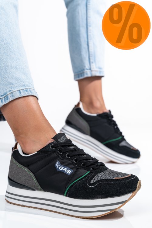 Gas, pantofi sport black gaw313911