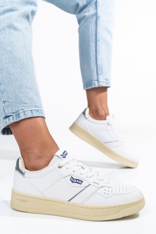 Gas, pantofi sport white silver gaw314301