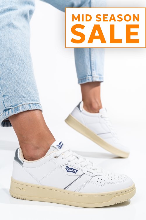 Gas, pantofi sport white silver gaw314301