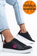 Beneton, pantofi sport black fuchsia btw314000