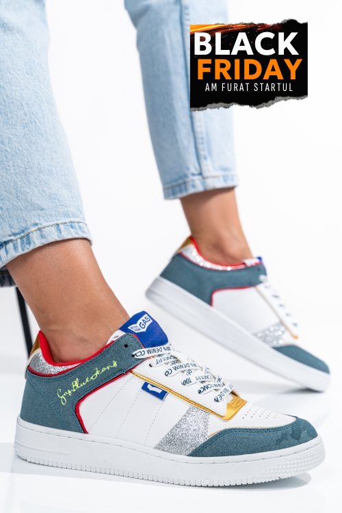 Gas, pantofi sport white gaw314206
