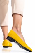 BALERINI GALBENI PIELE NATURALA INTOARSA  4S7750