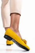 BALERINI GALBENI PIELE NATURALA INTOARSA 2S7757BR